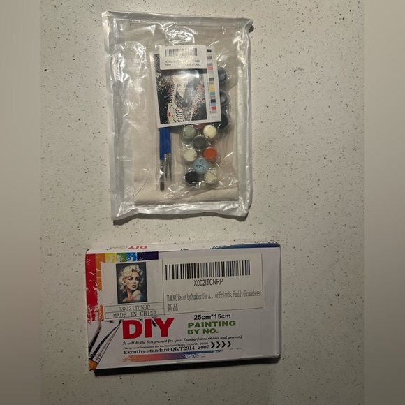 2x NWT paint by numbers for adults / Skeleton & Marilyn - Picture 11 of 12